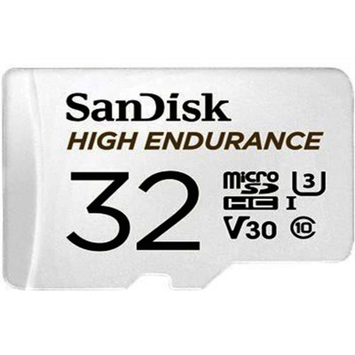Sandisk Carte M.SDHC "High Endurance Monitoring", 32GB +Ad