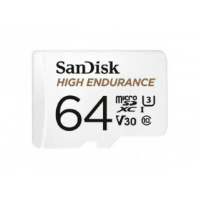 Sandisk Carte M.SDXC "High Endurance Monitoring", 64GB +Ad