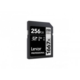 Lexar SDXC 256GB 1667x Professional UHS-II (U3) Class 10 - W 120 Mo/s