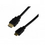 Câble HDMI haute vitesse 3D + Ethernet type A / C (mini)  mâle - 5m