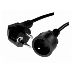 Cordon alimentation 2P+T noir MF 10m