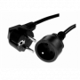 Cordon alimentation 2P+T noir MF 5m