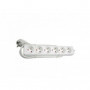 Bloc Multiprises Blanc 6 Entrees avec Cable 3 X 1,5mm2 de 1,5 m
