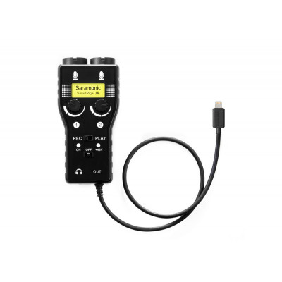 Saramonic SM065 SmartRig+ Di Deux canaux micro et interface guitare+Lightning connecteur - Video Plus