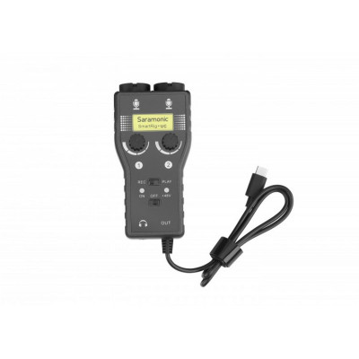 Saramonic SM069 SmartRig+ UC Deux canaux micro et interface guitare avec USB-C - Video Plus