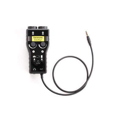 Saramonic SmartRig+ Interface 2 canaux Microphone/Guitare pour DSLR/Smartphones
