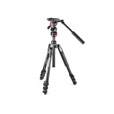 Manfrotto - Kit Video Befree Live Aluminium Noir, Verrouillage Levier