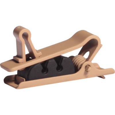 Shure Pince cravate simple brune 3 pcs