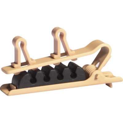 Shure Pince cravate double brune 3 pcs