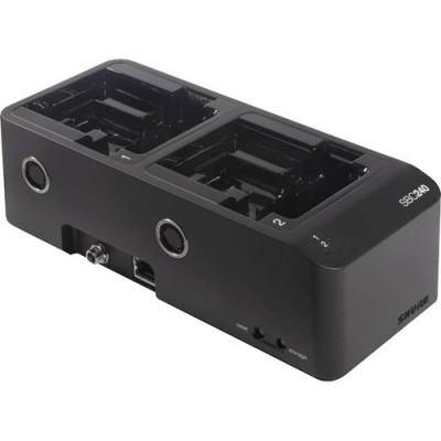 Shure SBC240-E Dock chargeur 2 baies ADX1/ADX2 + alim