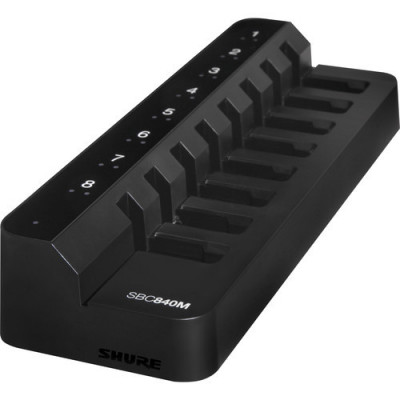 Shure SBC840M-E Chargeur 8 accus SB910M avec alim PS60E