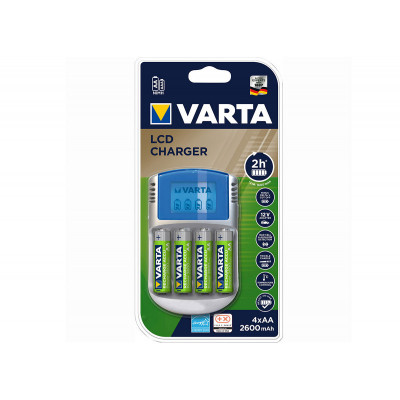 Varta Chargeur LCD Ultra Fast Ch.+ 4x AA 56706 2100mAh +12V