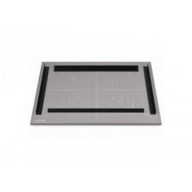 Kaiser Plateau de reproduction metallique gris neutre et 4 reglettes