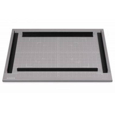 Kaiser Plateau de reproduction metallique gris neutre et 4 reglettes