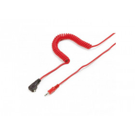 Kaiser Cable synchro flash 10 m, prise PC/Jack 3,5 mm, rouge