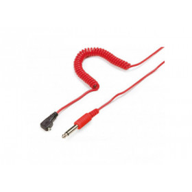 Kaiser Cable synchro flash 10 m, prise PC/Jack 6,35 mm, rouge