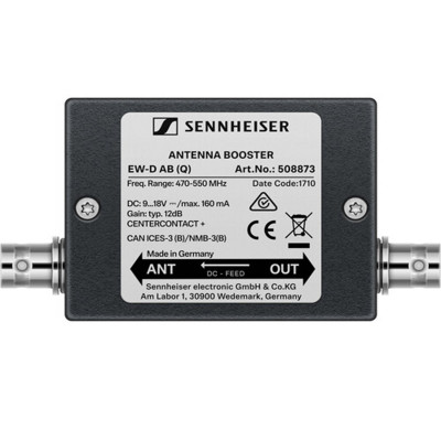 Sennheiser Booster d'antenne, 10 dB de gain, connecteurs BNC
