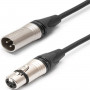 Cable audio professionnel XLRM-XLRF 5m  PLUS VIDEO