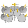 AKG DRUMSETPREMIUM Kit premium de 8 micros pour batterie