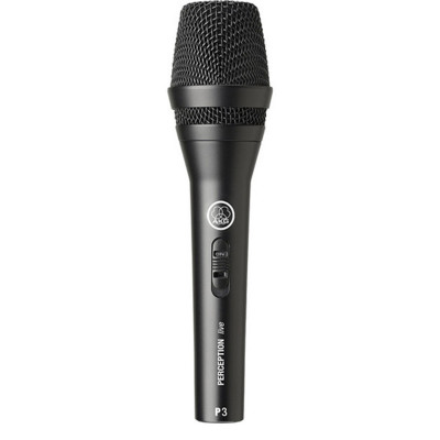 AKG P3S Microphone de scène chant cardioïde + switch