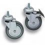 Intellinet Lot de 4 roulettes dont 2 avec frein fixation par vis M10