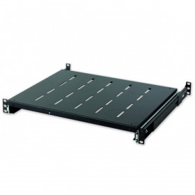 Intellinet Etagere coulissante perf noire 19" 1U prof.550mm baie 1000