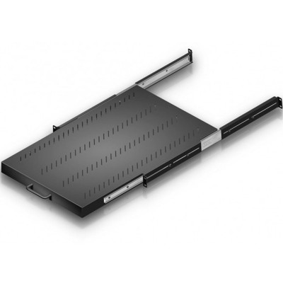 Intellinet Etagere coulissante perforee Noire 19"-1U Ch 30 Kg Prof720