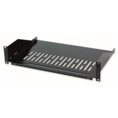 Intellinet Etagere 19"  perforee - 2U - Prof. 405 mm - Ch22 Kg - Noir