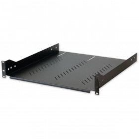 Intellinet Etagere fixe perforee Noire 19"- 2U - Ch 80 Kg - Prof. 765