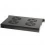 Techly Pro  Tiroir de ventilation 19"4 ventilateurs  thermostat Noir