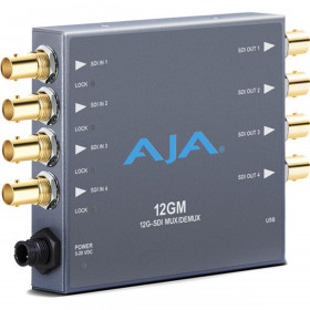 AJA 12GM MULTIPLEXEUR/DE-MULTIPLEXEUR 12G-SDI DE/VERS SDI