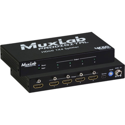 MuxLab HDMI 1x4 Splitter, 4K/60