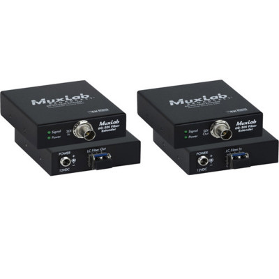 MuxLab 6G-SDI Fibre Extender Kit