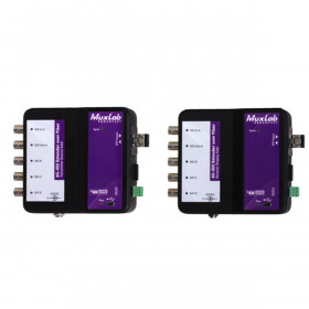 MuxLab 6G-SDI MM Fibre Extender Kit with Return Channel, 400m