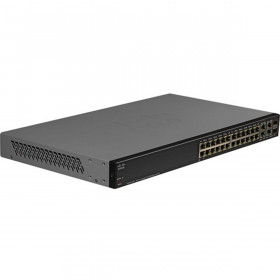 MuxLab Cisco SG300-28P 28-Port Gigabit PoE Managed Switch (preconfi