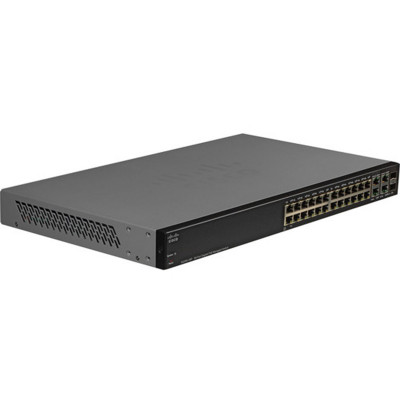 MuxLab Cisco SG300-28P 28-Port Gigabit PoE Managed Switch (preconfi