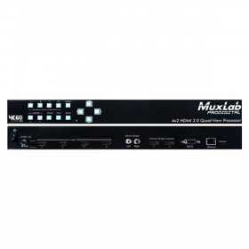 MuxLab 4x2 HDMI 2.0 Quad-View Processor