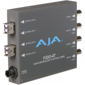 AJA - Convertisseur 4 Canaux 3G SDI vers Fibre optique - LC