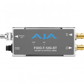AJA FIDO-T-12G-ST Emetteur 12G-SDI vers Single Mode ST Fiber Transmit