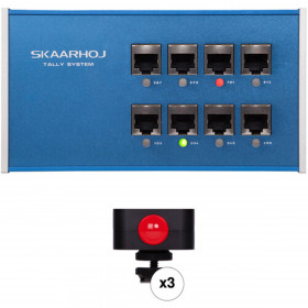 Skaarhoj Tally Box + 3 x Tally Lights Bundle