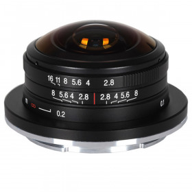 Laowa 4mm F2.8 Fisheye circulaire Canon EF-M