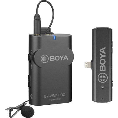 Boya WM4 Pro K3 Système sans-fil UHF 1 emetteur recepteur pour iOS