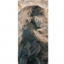 Cinela PIANISSIMO Long Pile Fur , Black/Grey