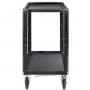 Conecarts Petit Chariot - moquette noire, Logo Conecarts - 2 étagères