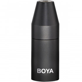 Boya 35C-XLR  Adaptateur 3.5mm mini jack F vers XLR M corps aluminium