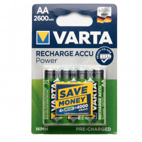 Varta - Pile Accu rechargeable AA 2600mah NiMH - Blister de 4