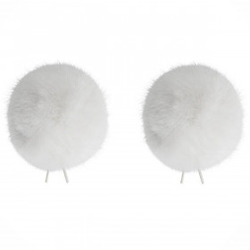 Bubblebee Paire Bonnette poils Blanche 35mm pr COS-11 + WS
