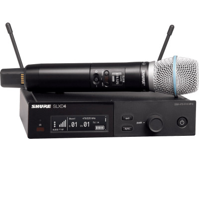 Shure Pack sans fil avec émetteur SLXD2, SM86 & SLXD4 562-606MHz