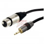 Cordon XLR 3b femelle/Jack 3.5 mono mâle 2m