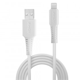 Lindy Câble USB Type A vers Lightning, Blanc, 0.5m